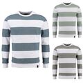 Key Largo Herren Sweatshirt Rundhals Pullover Penalty mit Querstreifen MSW00174 