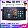 Für BMW 3er E46 1999-2005 Android 13 Autoradio mit GPS Navi WiFi RDS MP5 4+64GB