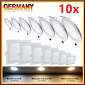 10x LED Panel Einbaustrahler 3-24W Ultraslim Einbauleuchte Deckenspots mit Trafo