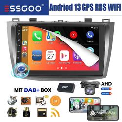 2+32G DAB+ Carplay Android 13 Autoradio GPS Bluetooth KAM Für Mazda 3 2010-2013