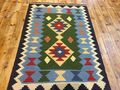 Feine Nomaden Kelim Shirazi perserteppich  151 x104 bunt handmade 211073