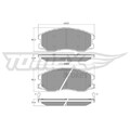 1x Bremsbelagsatz, Scheibenbremse TOMEX Brakes TX 16-42 passend für OPEL