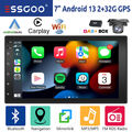 DAB+ 7 Zoll 2 DIN Autoradio 32GB Android 13 Carplay GPS NAVI RDS WIFI USB BT Kam