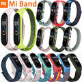 Ersatz Armband für Xiaomi Mi Band 3 4 5 6 Nylon Fitness Sport Klettverschluss