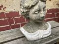 Büste Skulptur Statue Garten Handarbeit Antik Retro Vintage 