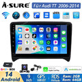 64G Android 14 Autoradio Carplay GPS Navi DAB+ AHD Kam für Audi TT 8J 8N 2006-14