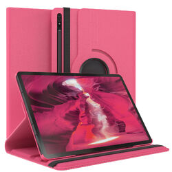 Für Samsung Galaxy Tab S8+ / S7+ Schutzhülle Tablet Case Smart Kunstleder Pink