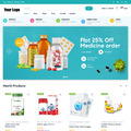 Medicine Shop Web Design mit kostenlosem VPS Webhosting und Installation