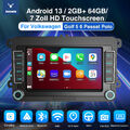 DAB+ 2+64G Android 13 Autoradio Carplay Navi Für VW GOLF 5 6 Touran Caddy Passat