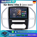 6+128GB Android 13 Autoradio Für Mercedes Benz Vito 3 W447 2014-2020 GPS Carplay