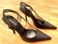 neuw. * HUGO BOSS * Slingpumps * Gr. 39,5 * Echtleder schwarz