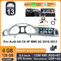 Für Audi A6 C6 4F MMI 3G 2010-2012 Android Autoradio Carplay GPS Kamera 6+128GB