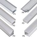 LED Aluprofil Aluminium LED Profile 2m 1m Alu Schiene Leiste für LED Streifen