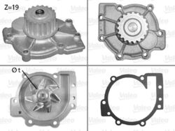 Wasserpumpe Motorkühlung VALEO 506325 für RENAULT FORD VOLVO S60 V40 526 S80 S40