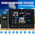 Funk Wetterstation mit Außensensor Wettervorhersage Außen Thermometer Hygrometer