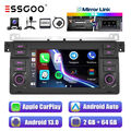 7" 2+64G Carplay Android 13 Autoradio GPS RDS Für BMW 3er E46 318 320 325 M3 MG