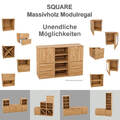 Bücherregal Regalsystem SQUARE BUCHE Massivholzmöbel Würfelregal Würfelelemente