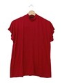 ZARA Stricktop Damen Gr. DE 36 rot Casual-Look