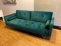 Modernes 3-Sitzer-Schlafsofa im Clic-Clac-Design aus Villolus-Samtstoff