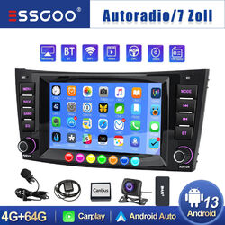 CarPlay Autoradio Android 13 GPS NAVI 4+64G DAB+ Für Mercedes Benz E-Klasse W219