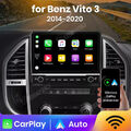 32GB Apple Carplay Android13 GPS Autoradio Für Mercedes Benz Vito W447 2014-2020