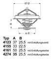 Thermostat Kühlmittel BorgWarner (Wahler) 4274.92D für AUDI SKODA VW PASSAT B5 1