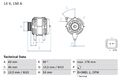 BOSCH Lichtmaschine Generator Lima 0 986 047 360 +78.34€ Pfand für TOYOTA AYGO 1