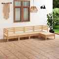 Garten Lounge Set Gartenmöbel Sofa Sitzgruppe 5-tlg. Massivholz Kiefer vidaXL