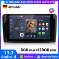 Für Mercedes Benz W164 GL320 ML350 X164 Autoradio Android 13 GPS Carplay 6+128GB