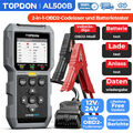 TOPDON AL500B Profi KFZ OBD2 Diagnosegerät Auto Scanner Batterietester 2in1 USB