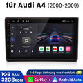 Android13 Autoradio carplay GPS 1+32G Navi für Audi A4 S4 B6 SWC WIFI RDS 4Core