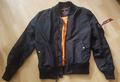 Alpha Industries Bomber Jacke, Herren, MA-1 TT, Größe M, schwarz