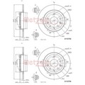 2X METZGER BREMSSCHEIBEN HINTEN 280,6mm VOLL PASSEND FÜR MAZDA CX-3 | 6110756