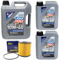 Motoröl Set Leichtlauf 10W-40 LIQUI MOLY 7 Liter + Ölfilter für Renault Master