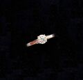 Solitär Ring 0,57ct Brillant 750er Gold Ring Brillantring HRD Expertise