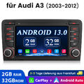 DAB+ 32G Android 13 Carplay Autoradio GPS Navi WIFI RDS Für Audi A3 S3 RS3 8V 8P