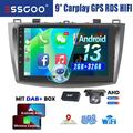 2+32G DAB+ Carplay Android 13 Autoradio Für Mazda 3 2010-2013 GPS RDS BT AM +KAM