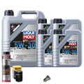 Motoröl 5W30 LIQUI MOLY 9L+HENGST Ölfilter+Spülung+Ölablassschraube