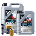 Motoröl 5W30 LIQUI MOLY Leichtlauf Special Tec 6L+HENGST Ölfilter +Spülung