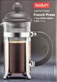 BODUM 1913-01 CAFFETTIERA Kaffeebereiter French Press Edelstahlfilter 0,35 Liter