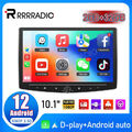 2+64 1DIN 10.1 Zoll Android 13 Autoradio mit Apple Carplay GPS DSP BT WIFI DAB+