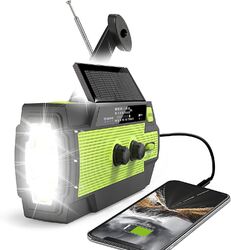 Solar Notfall Handkurbel Wetterradio AM/FM/NOAA Mit Handy Ladegerät Taschenlampe