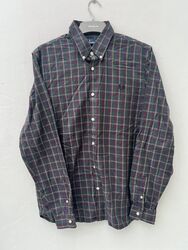 Fred Perry M5523 Long Sleeve Cotton Twill Tartan Shirt Mod Scooter - Size M