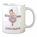 Tasse mit Namen Kaffeebecher Büro Queen Becher Spruch Motiv Geschenk Freundin