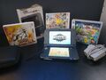 NINTENDO NEW 3DS XL Konsole metallic black schwarz in OVP + 3 Pokemon Spiele