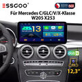 12,3" Android 13 Autoradio 8+128G DAB+ Für Mercedes C/GLC/V/X-Klasse W205 NTG5.0