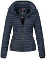 Damen Stepp Jacke Steppjacke Übergangsjacke Frühling gesteppt Navy L Ü36 R0-C