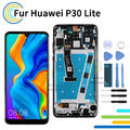 Für Huawei P30 Lite LCD Display Touchscreen Bildschirm Schwarz Rahmen MAR-LX1A