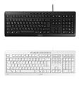 CHERRY STREAM Keyboard PC Tastatur USB abriebfest ergonomisch LED Tasten Büro