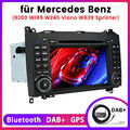 Für Mercedes Benz W245 W169 W639 Viano 2Din Autoradio GPS Navi Bluetooth DVD DAB